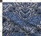 Art Deco Floral Bohemian Nouveau Farmhouse Faux Tile Cottagecore Botanical Nature Leaves Flowers Monochromatic Blue Large Scale European Custom Printed Fabric by Spoonflower Various Fabrics by the Yard or Fat Quarter